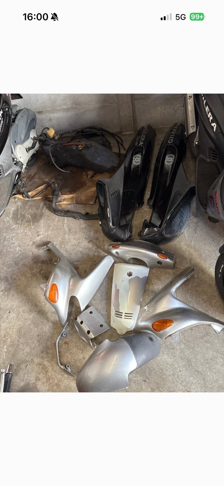 Gilera Runner Kappenset 50cc 125cc 180cc 200cc, Ophalen of Verzenden, Gebruikt, Kap, Piaggio