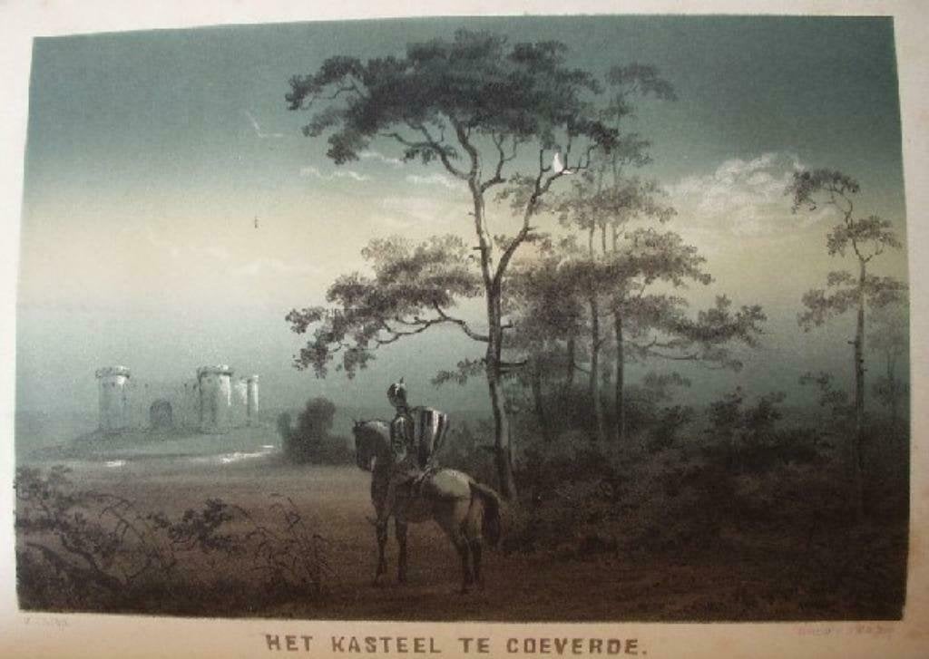10 / Coevorde  het Kasteel Litho 1854, Ophalen of Verzenden