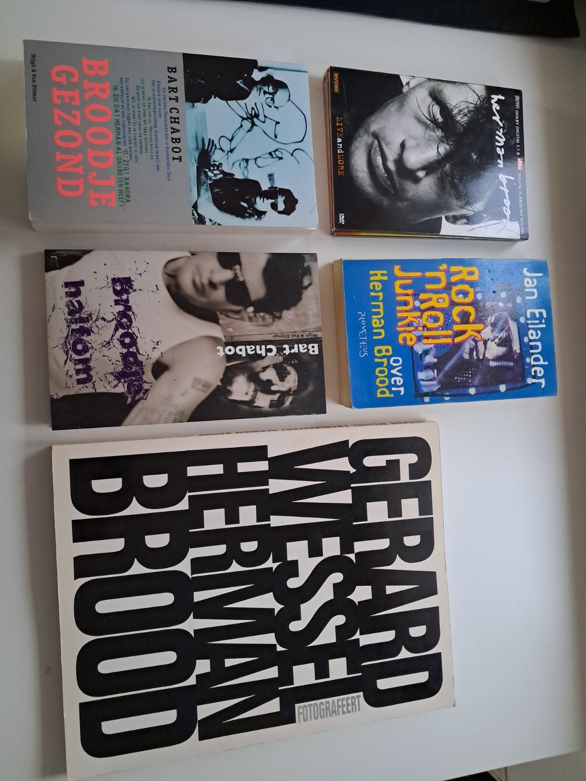 Herman Brood Collectie: 4 Boeken & Live and More 3 CD Box, Ophalen of Verzenden, Gelezen