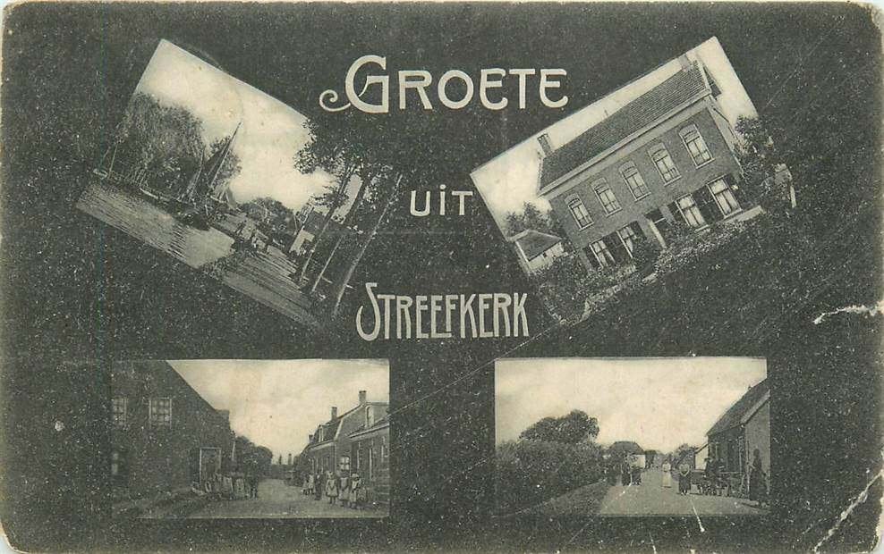 304-007-025 Streefkerk Groeten uit, Verzenden, Voor 1920, Zuid-Holland