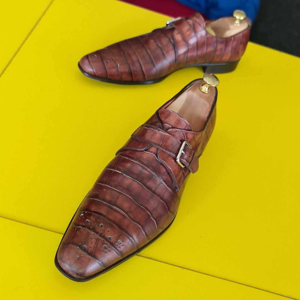 Prachtige Santoni met gesp en cognac kleur maat 43, Kleding | Heren, Schoenen, Bruin, Ophalen of Verzenden, Santoni, Gespschoenen