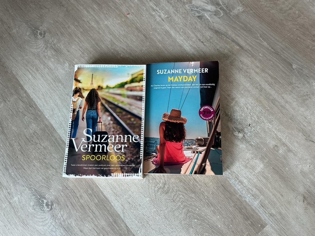 Suzanne Vermeer - Spoorloos & Mayday (2 boeken), Boeken, Ophalen, Gelezen, Nederland
