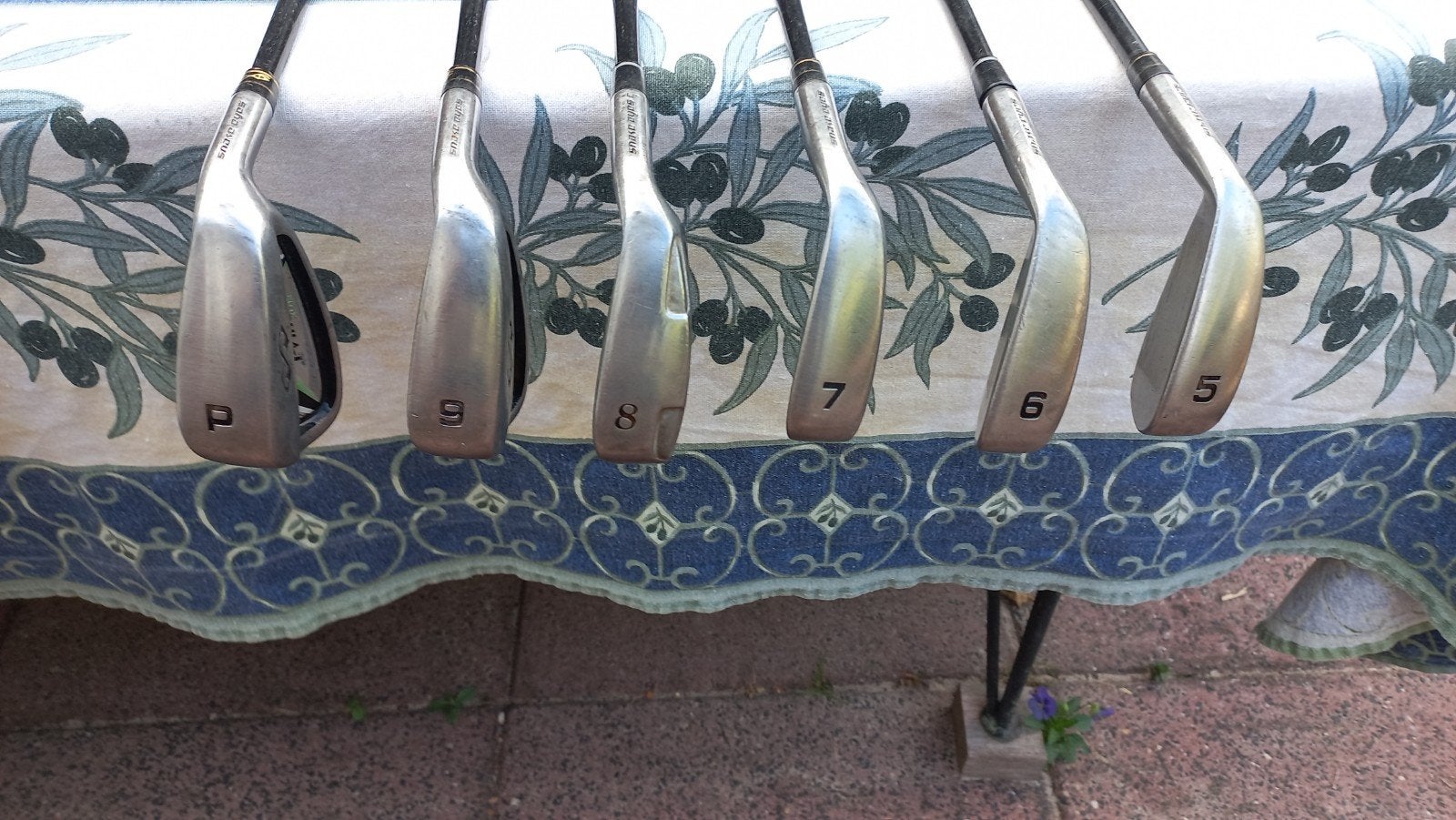 Golfclubs, set van 6 ijzers, Sport en Fitness, Golf, Ophalen, Gebruikt, Set, Overige merken