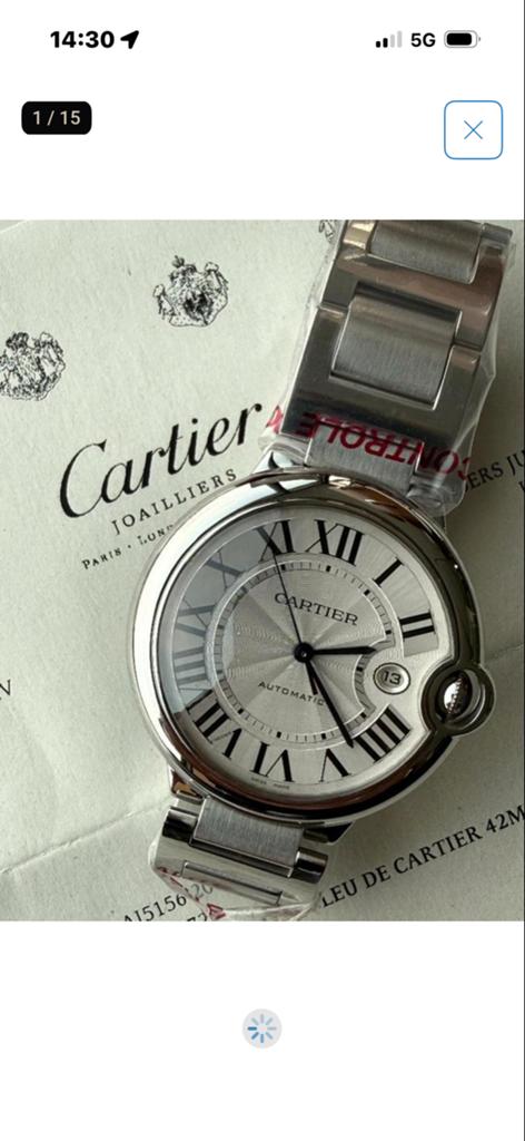 Cartier Ballon Bleu Horloge - Zo goed als nieuw, Ophalen of Verzenden, Zo goed als nieuw, Staal, Overige merken