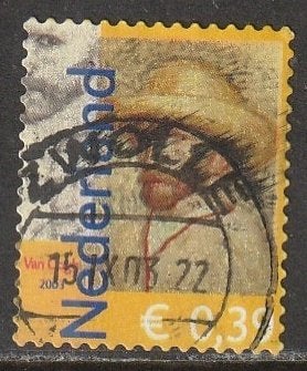Nederland 2003 2139a Vincent v Gogh, Gest Zwolle, Postzegels en Munten, Ophalen of Verzenden, Na 1940, Gestempeld