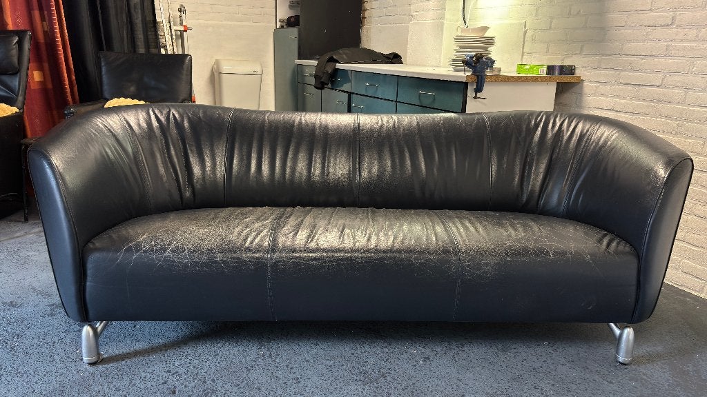 leolux pupilla leer bank, Ophalen, Gebruikt, Overige maten, Design