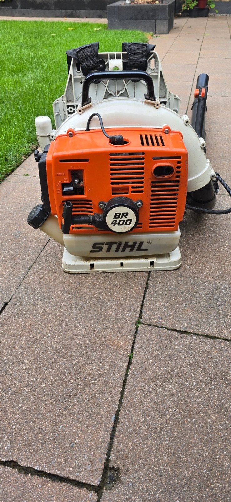 Stihl BR 400 Benzine Bladblazer - Ruggedragen, Ophalen, Gebruikt, Ruggedragen, Stihl