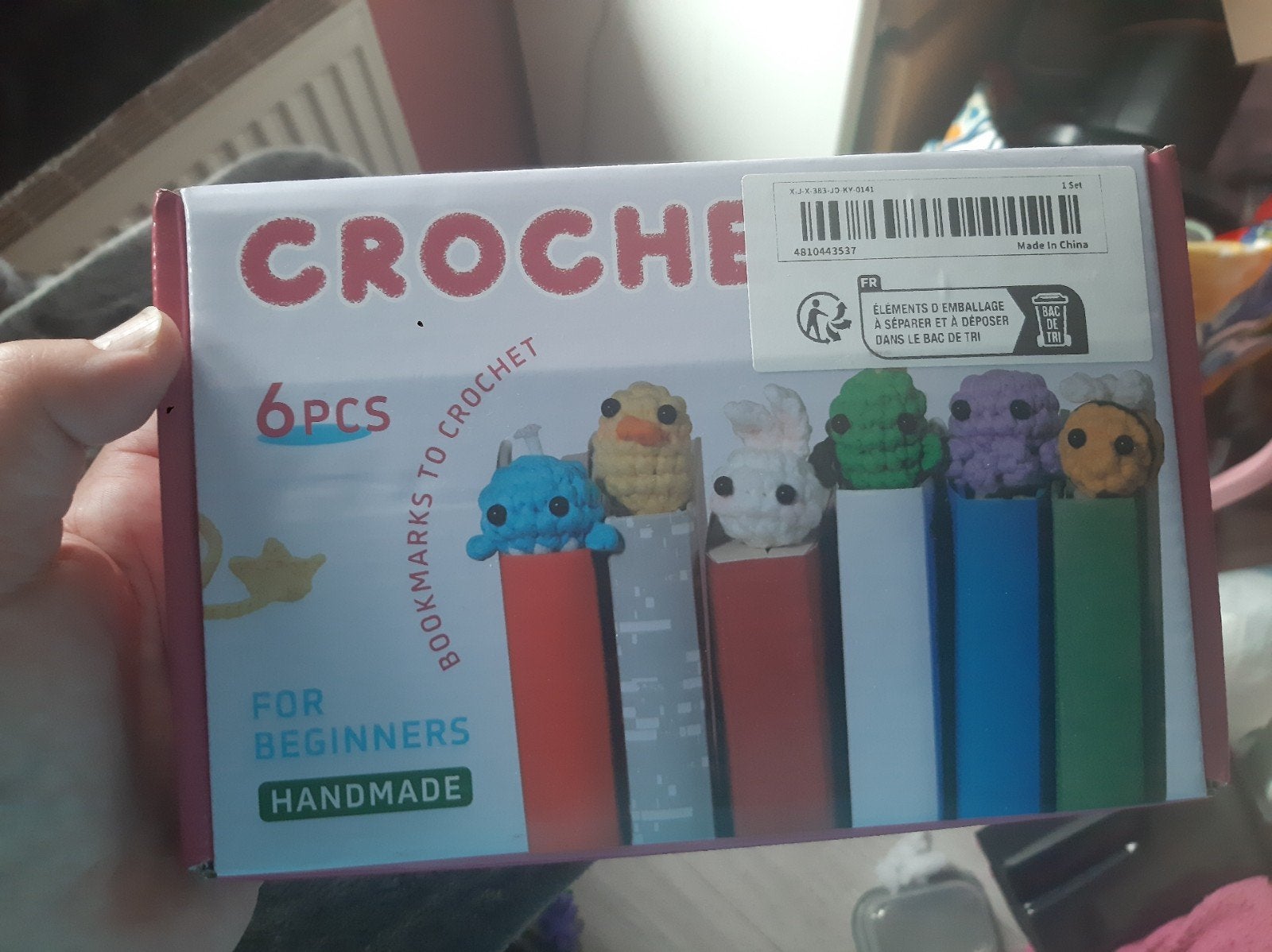Haakset voor beginners - 6 schattige bladwijzers, Hobby en Vrije tijd, Ophalen of Verzenden, Nieuw