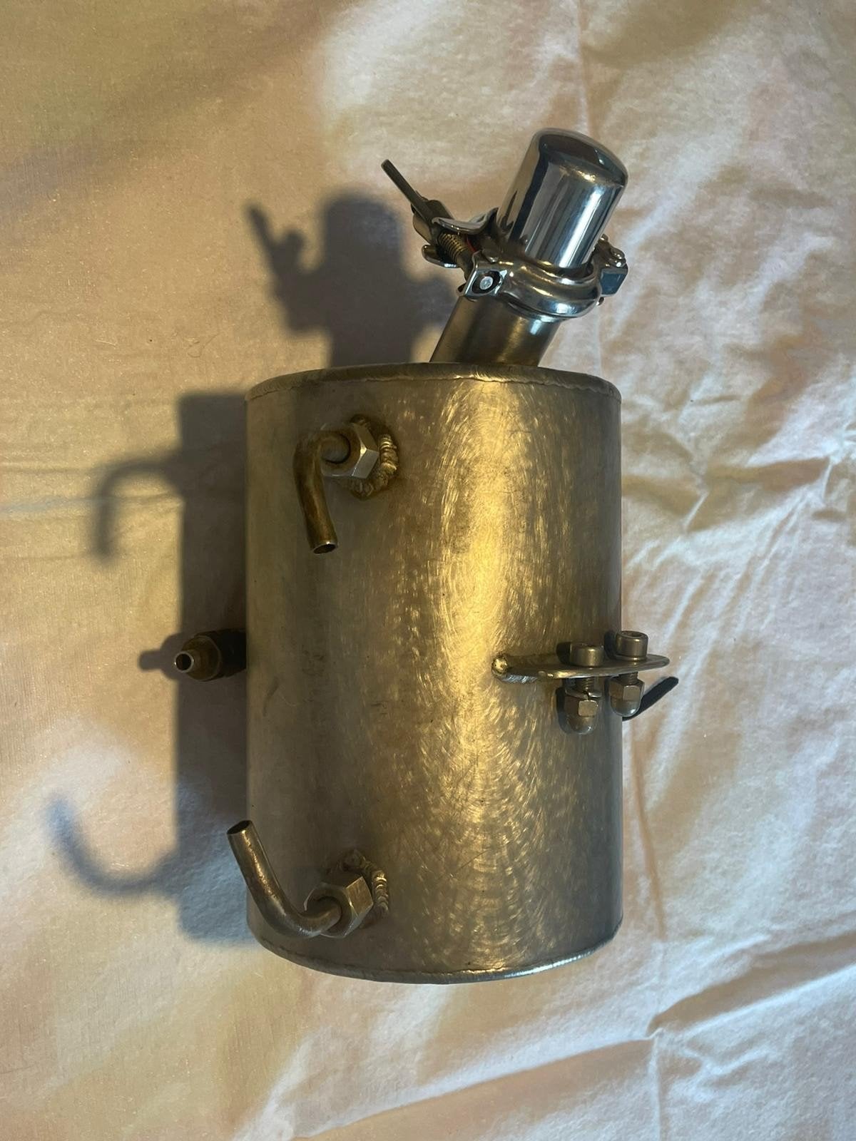 Te koop RVS Olietank eigenbouw, Ophalen of Verzenden, Gebruikt