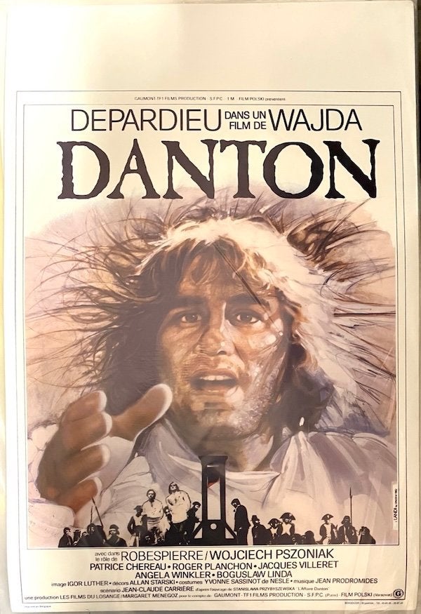 Danton (1983) - Originele filmposter, Ophalen of Verzenden, Zo goed als nieuw, A1 t/m A3, Film en Tv