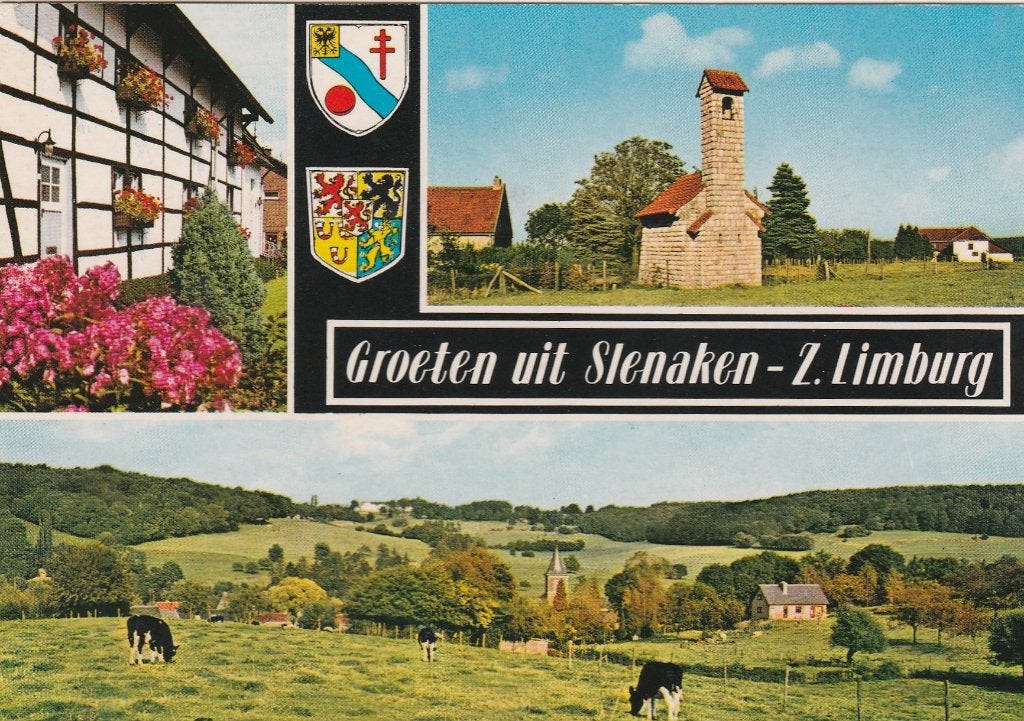 SLENAKEN vakwerk Panorama Kapel Groeten, Verzenden, 1960 tot 1980, Ongelopen, Limburg