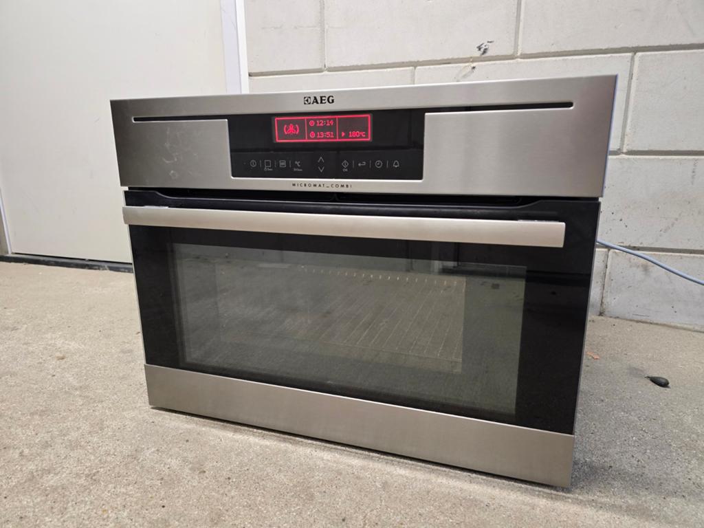 AEG KM8403021M Combi inbouw Oven – nette staat, Witgoed en Apparatuur, Ovens, Ophalen, Magnetronfunctie