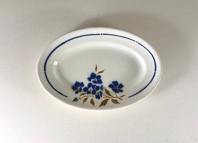 Badonviller zuurschaaltje uit 1923 demi porcelaine, Ophalen of Verzenden