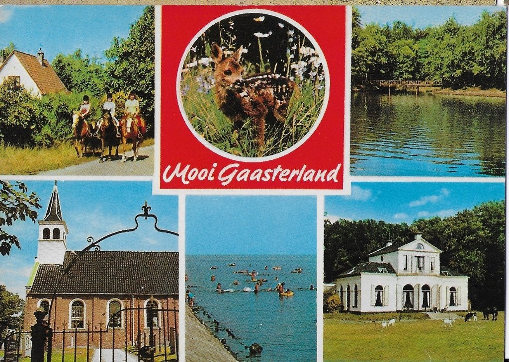 Ch1044 Gelopen ansichtkaart mooi Gaasterland, Verzenden, 1980 tot heden, Gelopen