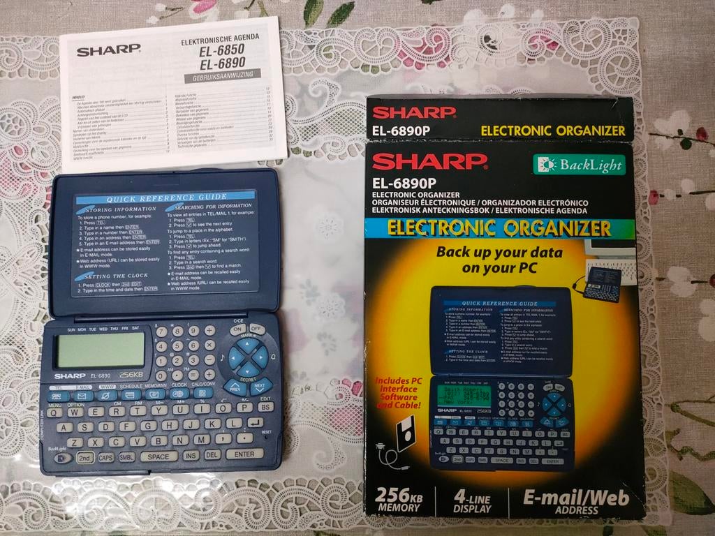 Sharp EL-6890P Elektronische Organizer met Backlight, Ophalen, Zo goed als nieuw, Overige systemen, Overige merken