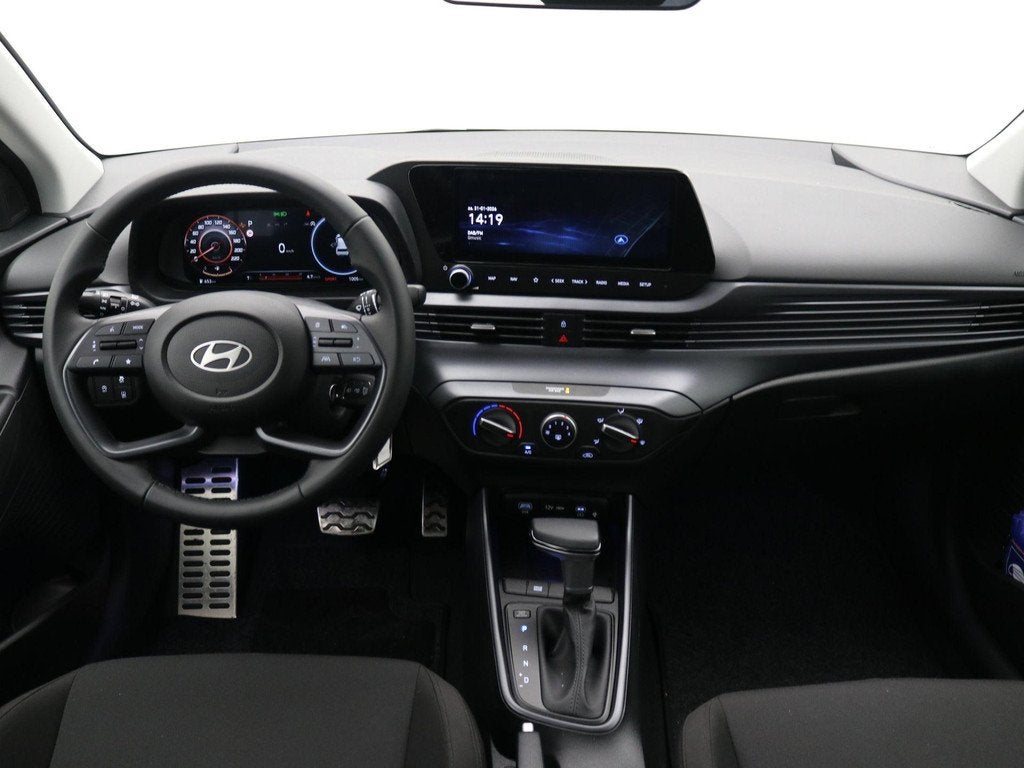Hyundai Bayon 1.0 T-GDI Comfort AUTOMAAT / Navigatie / Achte, Auto's, Euro 6, Wit, Hybride Elektrisch/Benzine, SUV of Terreinwagen