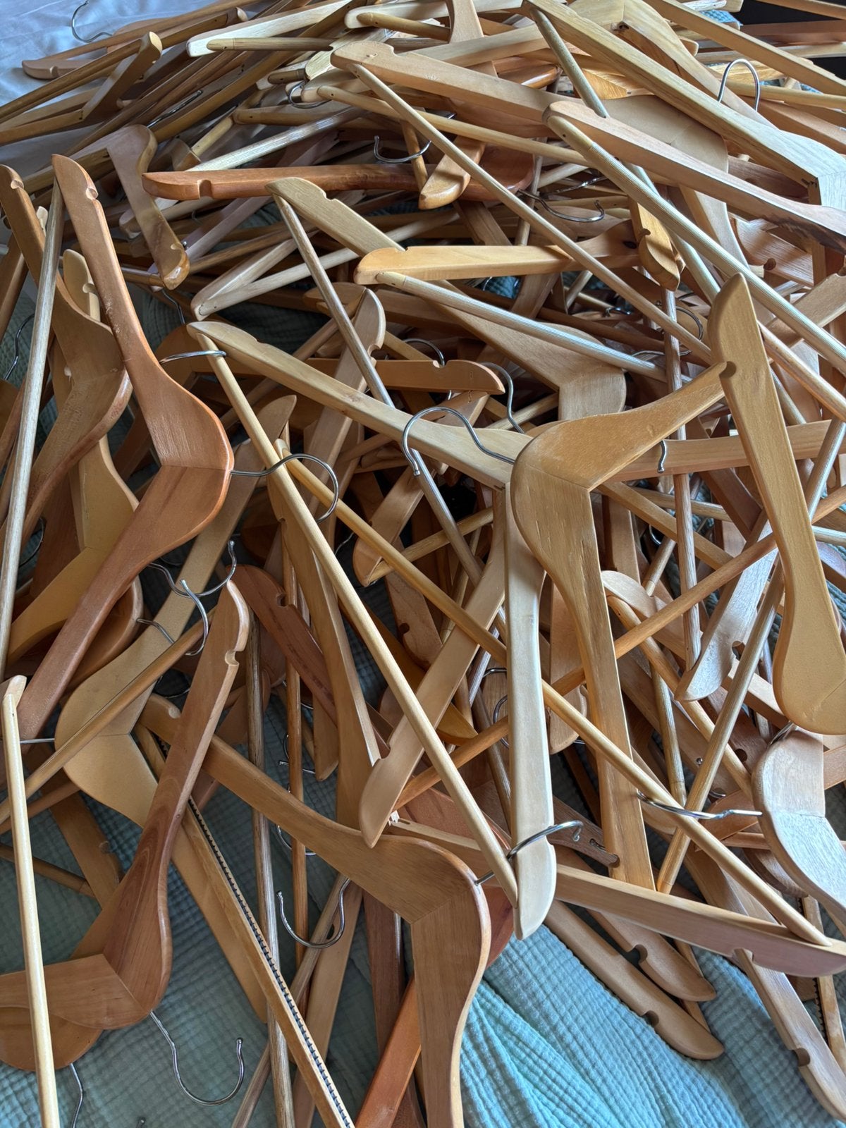 houten kledinghangers, Kleding | Dames, Kledinghangers, Ophalen, Zo goed als nieuw, Hout
