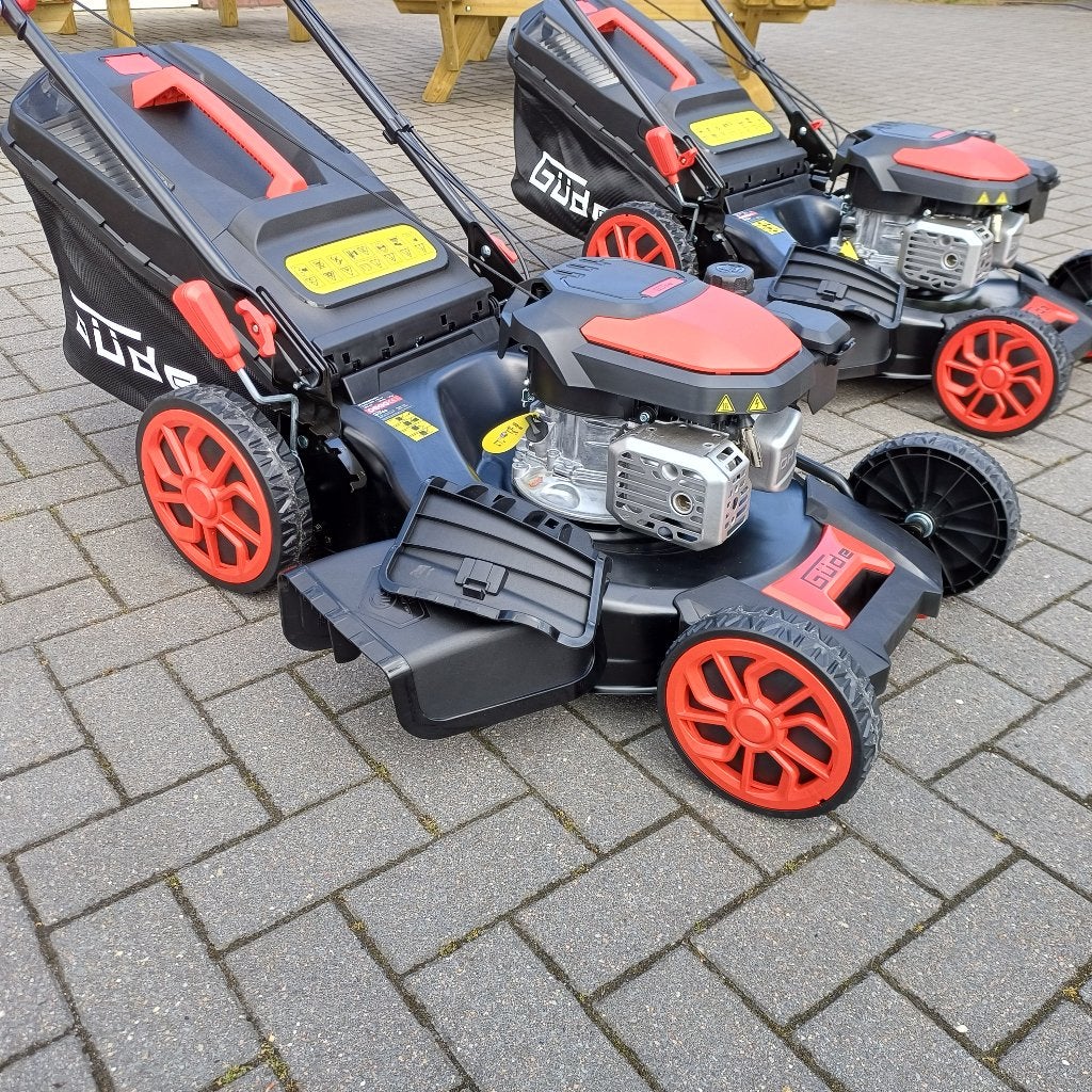 Lentedeal! Gude Big Wheeler 514.9R Aangedreven grasmaaier!!, Ophalen, Cirkelmaaier, Nieuw, Benzine-grasmaaier