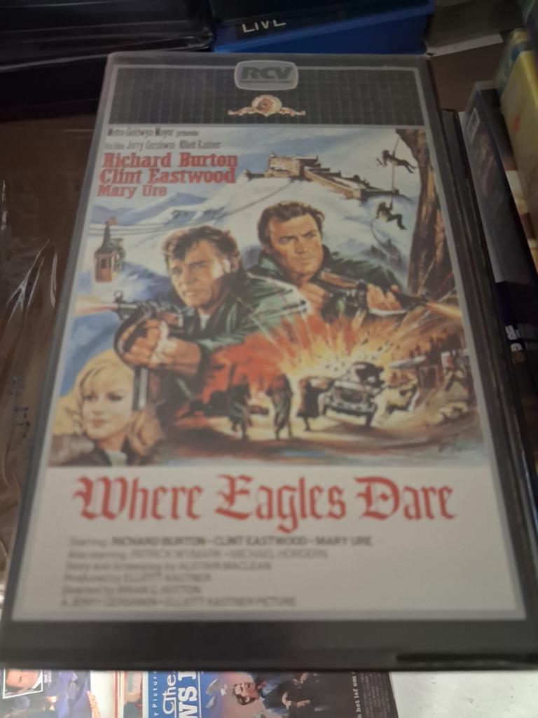Betamax ex-rental - Where Eagles Dare, Ophalen of Verzenden, Gebruikt