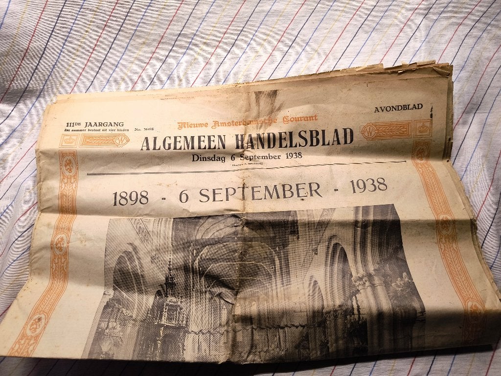 Algemeen Handelsblad dinsdag 6 september 1938, Ophalen of Verzenden, 1920 tot 1940, Nederland, Krant