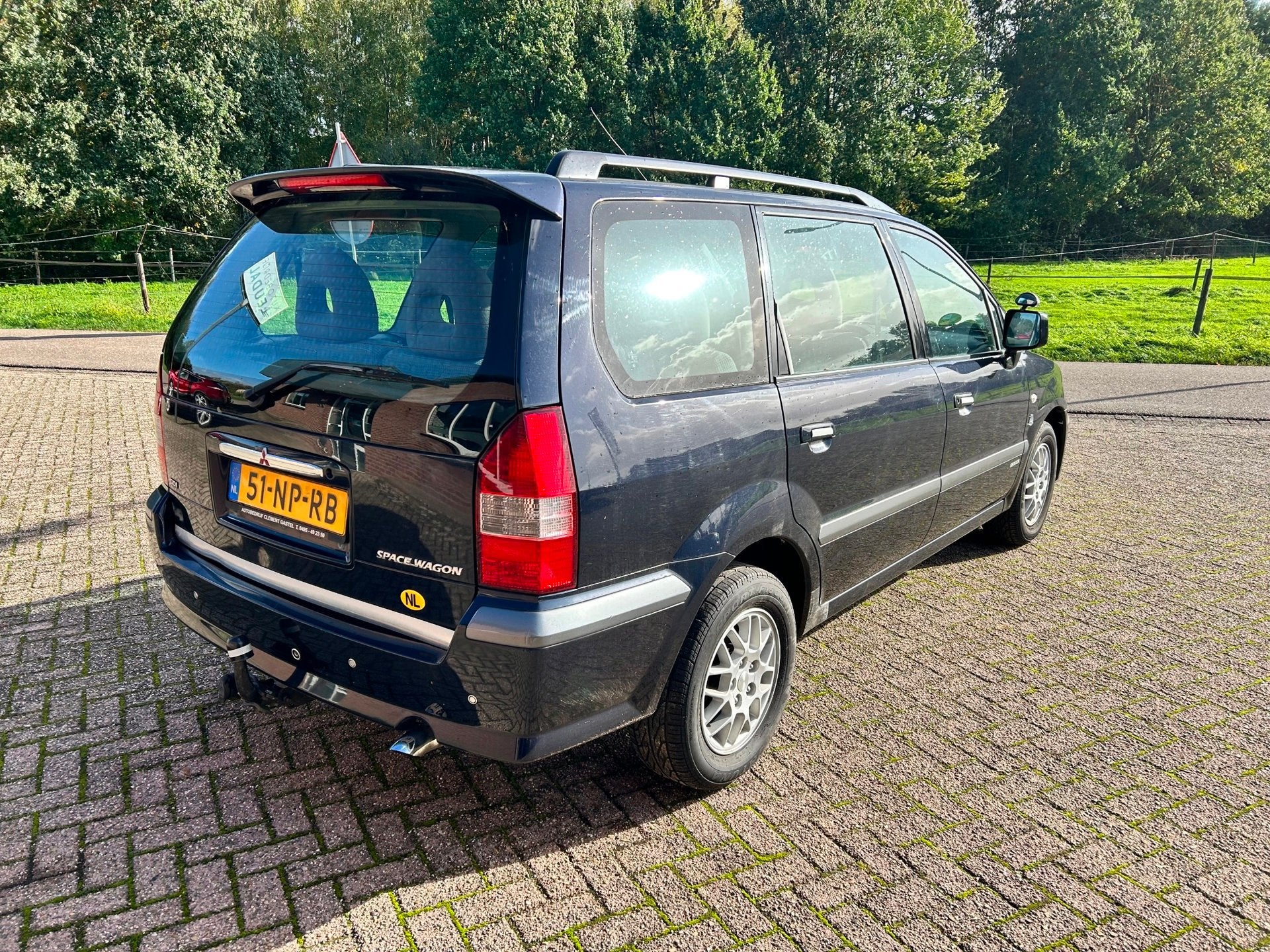 Mitsubishi Space Wagon 2.4 GDI Shogun 7p automaat EXPORT, Auto's, Gebruikt, 4 cilinders, Blauw, Bedrijf