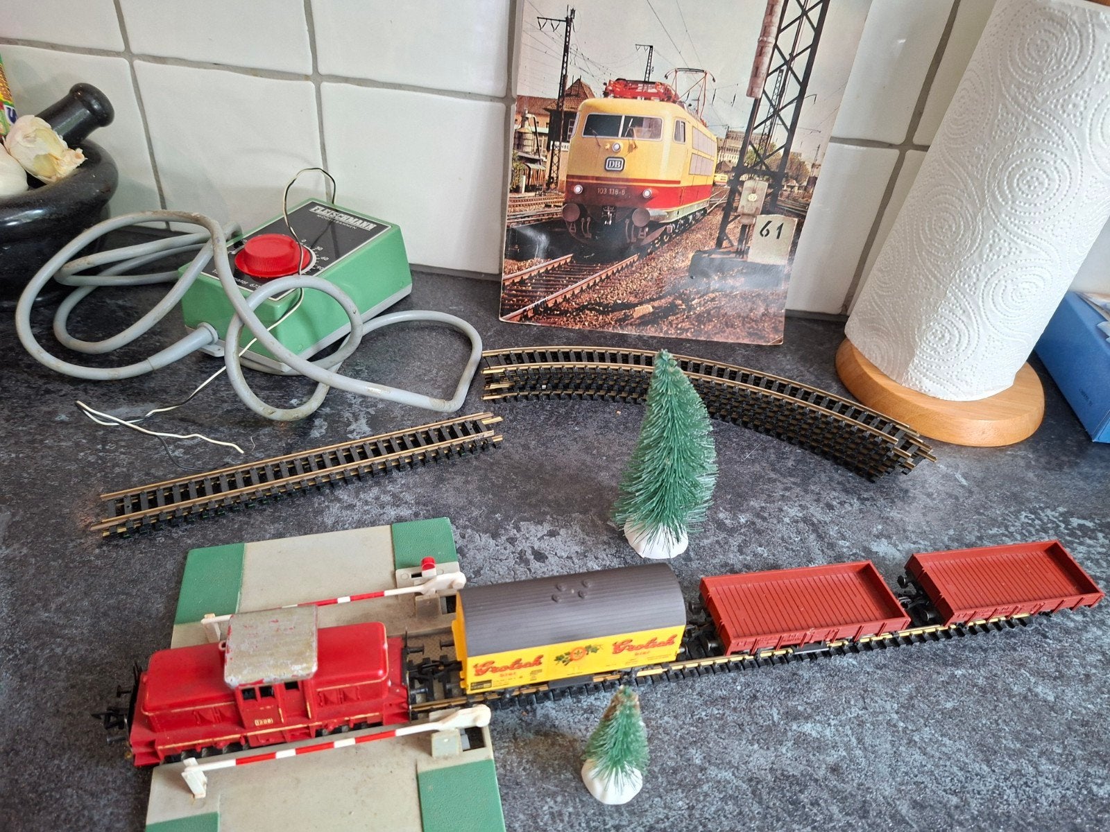 Fleischmann complete elektrische treinset, Gelijkstroom, Fleischmann, Ophalen of Verzenden, Gebruikt