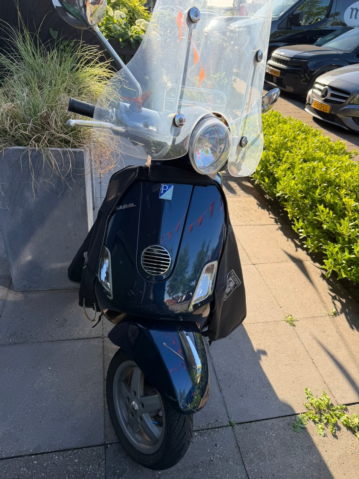 Vespa LX 50 Scooter - Blauw, Inclusief Windscherm, Ophalen, Gebruikt, Benzine, 50 cc