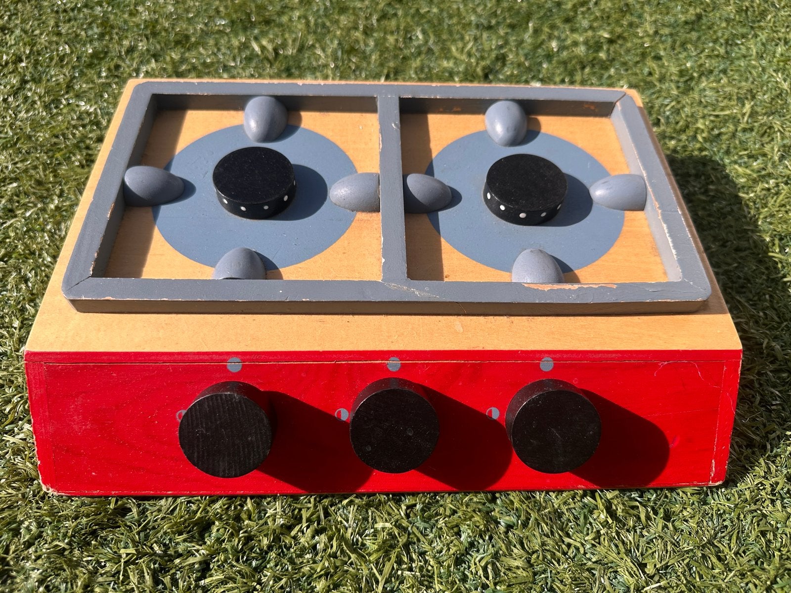houten speelgoedfornuis (tafelkooktoestel) voor kinderen, Kinderen en Baby's, Ophalen, Zo goed als nieuw, Meubelstuk of Keukentje