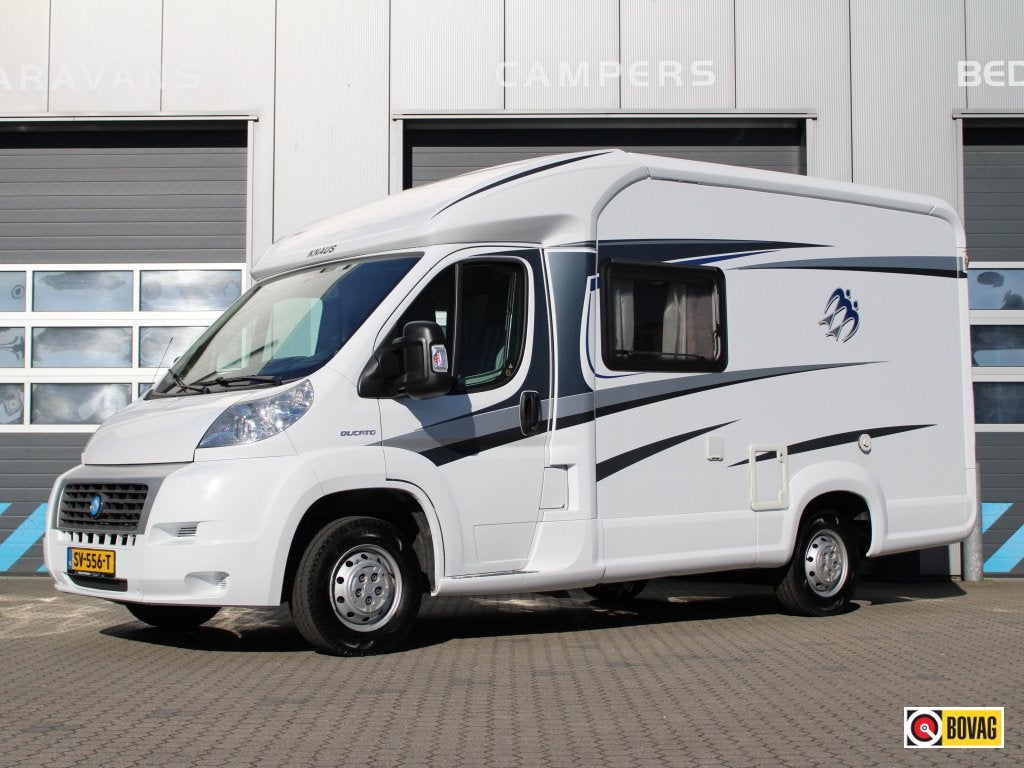 Knaus Van TI 500 MD 599CM Dwars bed Bearlock Fietsrek Luifel, Luifel, Koelkast, Fiat, Tot en met 2