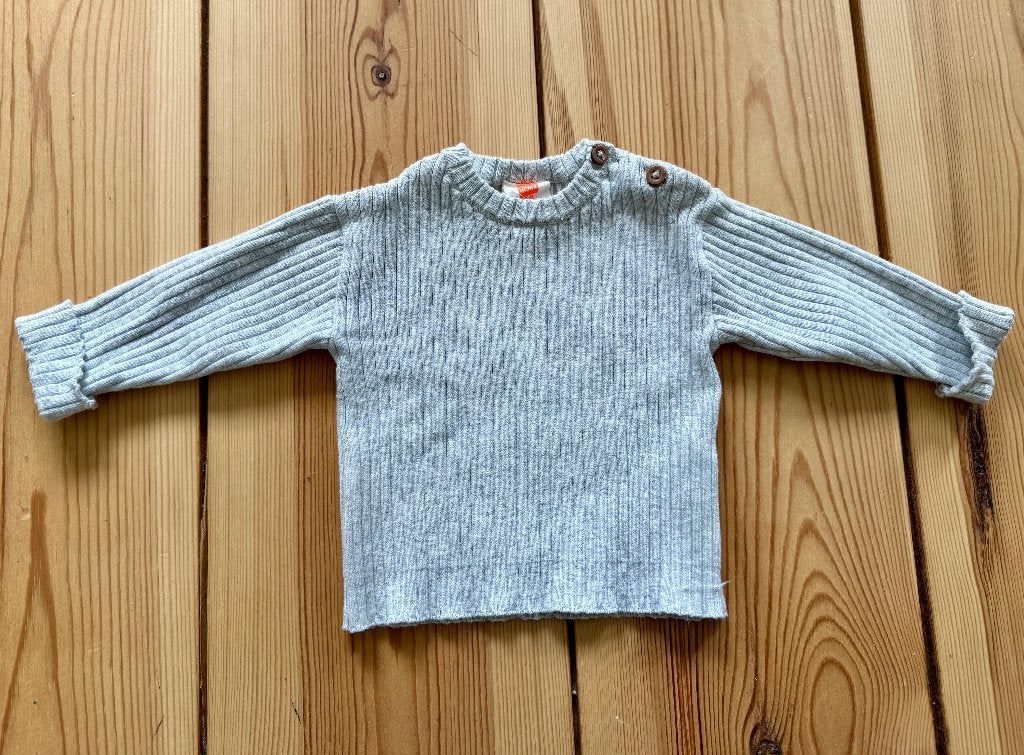 Trui / Top HEMA - Newborn Baby - Grijs - Maat 56, Nieuw, Ophalen of Verzenden, Hema, Truitje of Vestje