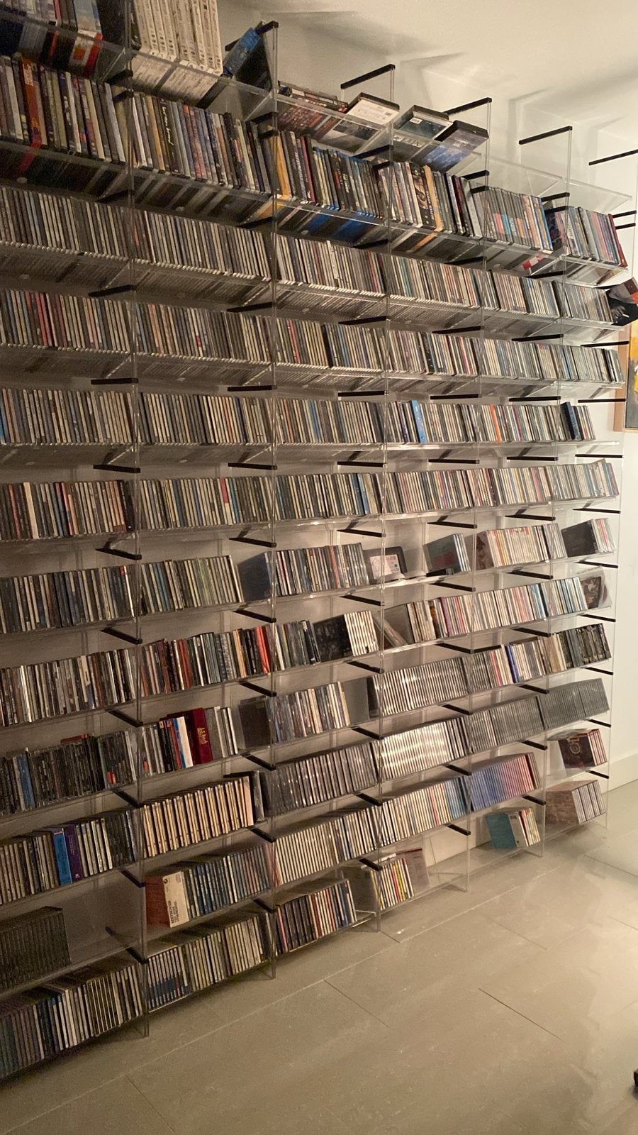 Acryl CD-rek - ca. 25 stuks, stapelbaar, per 35 CD's, Ophalen, Kunststof, Gebruikt, 150 discs of meer
