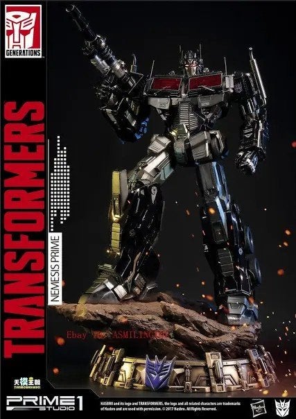 Prime 1 Studio Transformers G1 Nemesis Prime Optimus Statue, Verzamelen, Transformers, G1, Ophalen of Verzenden, Gebruikt, Autobots