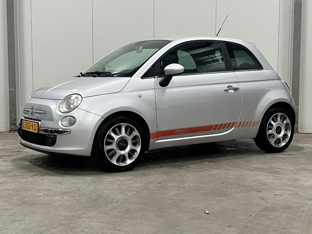 Fiat 500 1.2  Naked/Grijs/Carplay/NewApk, Auto's, Fiat, Voorwielaandrijving, Metallic lak, 4 cilinders, 840 kg