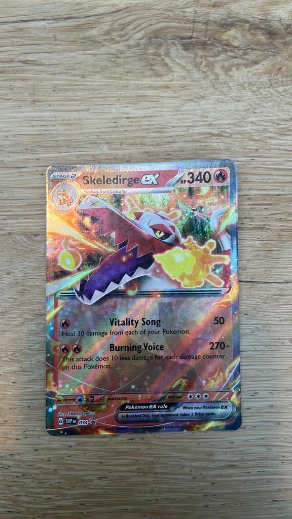 Skeledirge pokemonkaart, Ophalen of Verzenden, Zo goed als nieuw