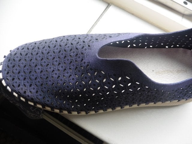 schoenen hush puppies blauw mt 39, Ophalen, Blauw, Instappers, Zo goed als nieuw