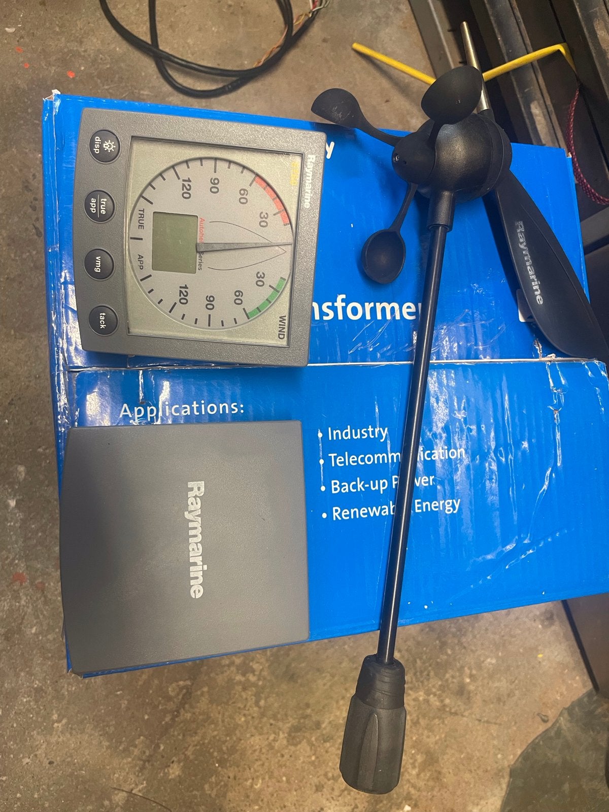 Raymarine ST60 Windmeter Set - Display, Windvaan & Kabel, Ophalen of Verzenden, Gebruikt, Kabel of Apparatuur
