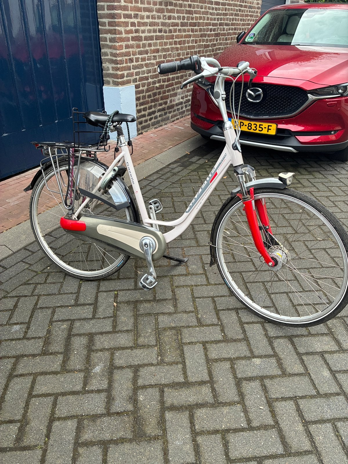 Mooie gazelle orange plus fiets, Fietsen en Brommers, Fietsen | Dames | Damesfietsen, Ophalen, Gebruikt, Versnellingen, 50 tot 53 cm