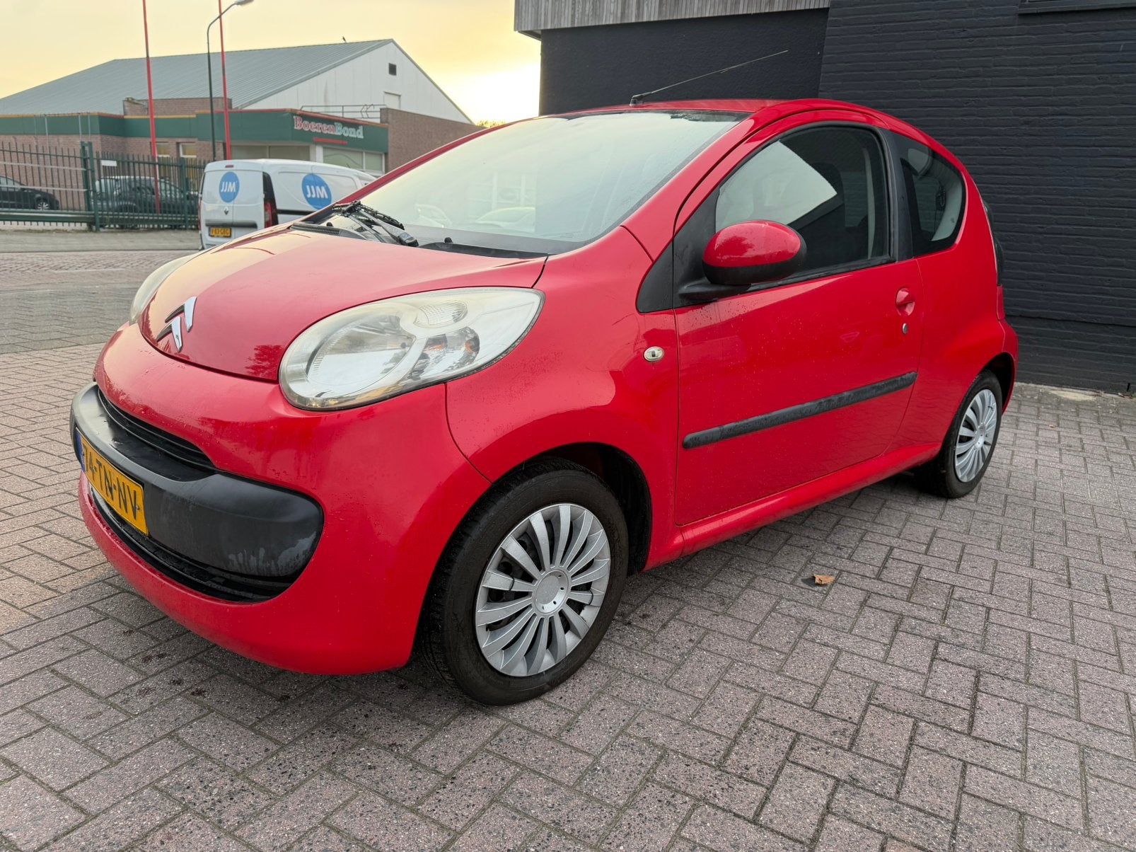 Citroën C1 1.0 3-DRS 2006 Rood, Auto's, Voorwielaandrijving, Stof, Zwart, 765 kg