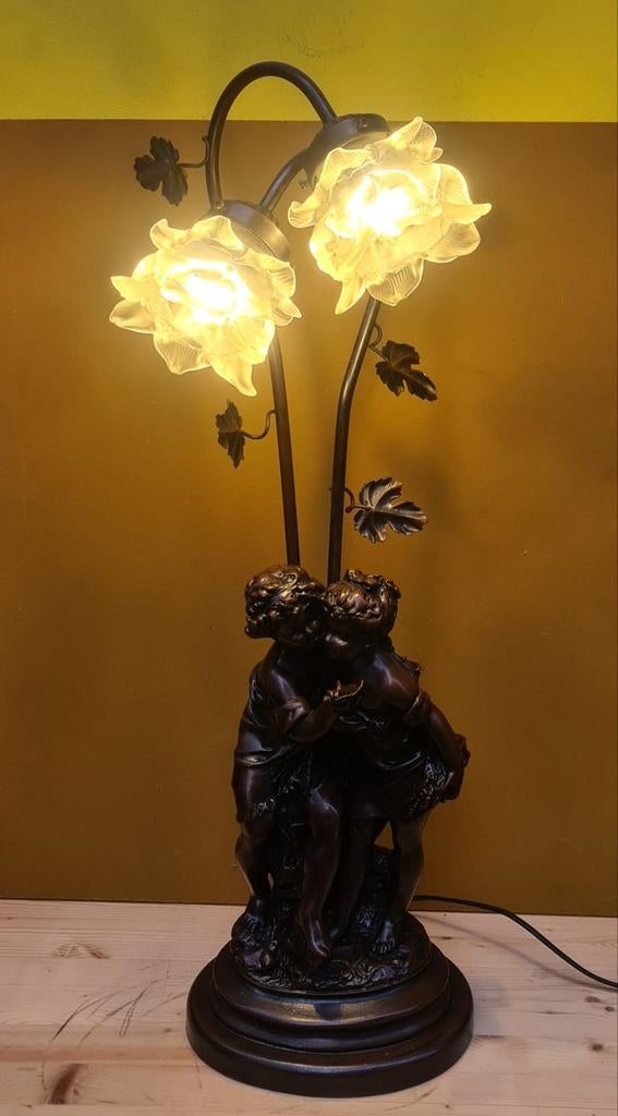 Vintage, design tafellamp. Art Nouveau styl, Antiek en Kunst, Antiek | Lampen, Ophalen of Verzenden