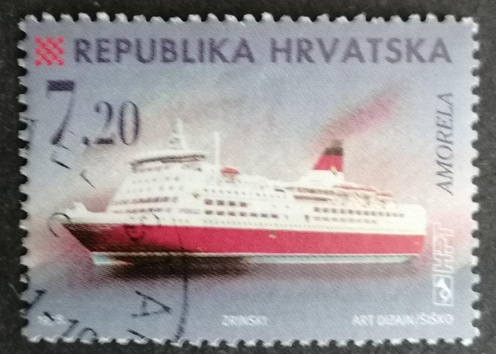 KROATIË - schip 1998, Verzenden, Overige landen, Gestempeld