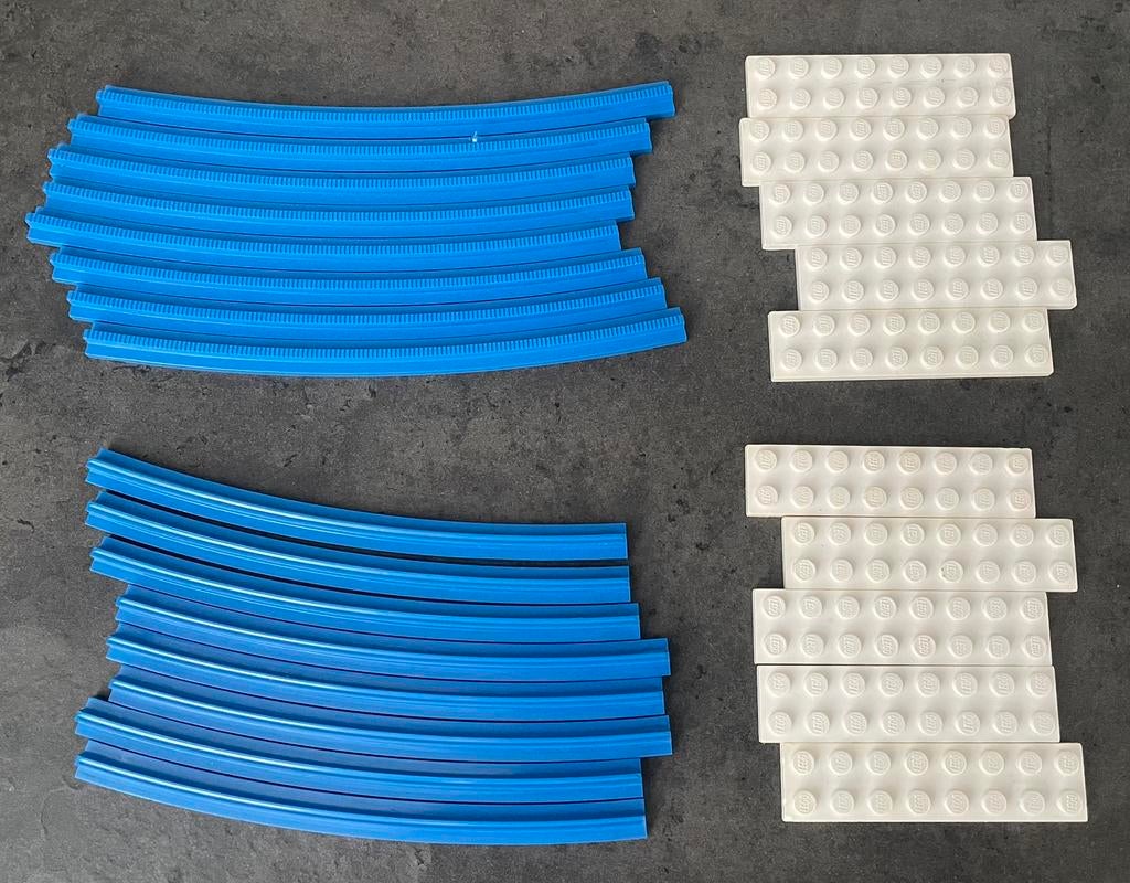 Lego 151 gebogen rails vintage, Ophalen of Verzenden, Zo goed als nieuw