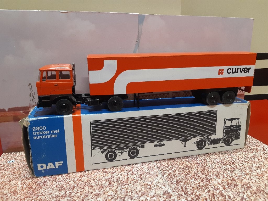lioncar Daf 3300 curver, Ophalen of Verzenden, Zo goed als nieuw, Bus of Vrachtwagen, Lion Toys