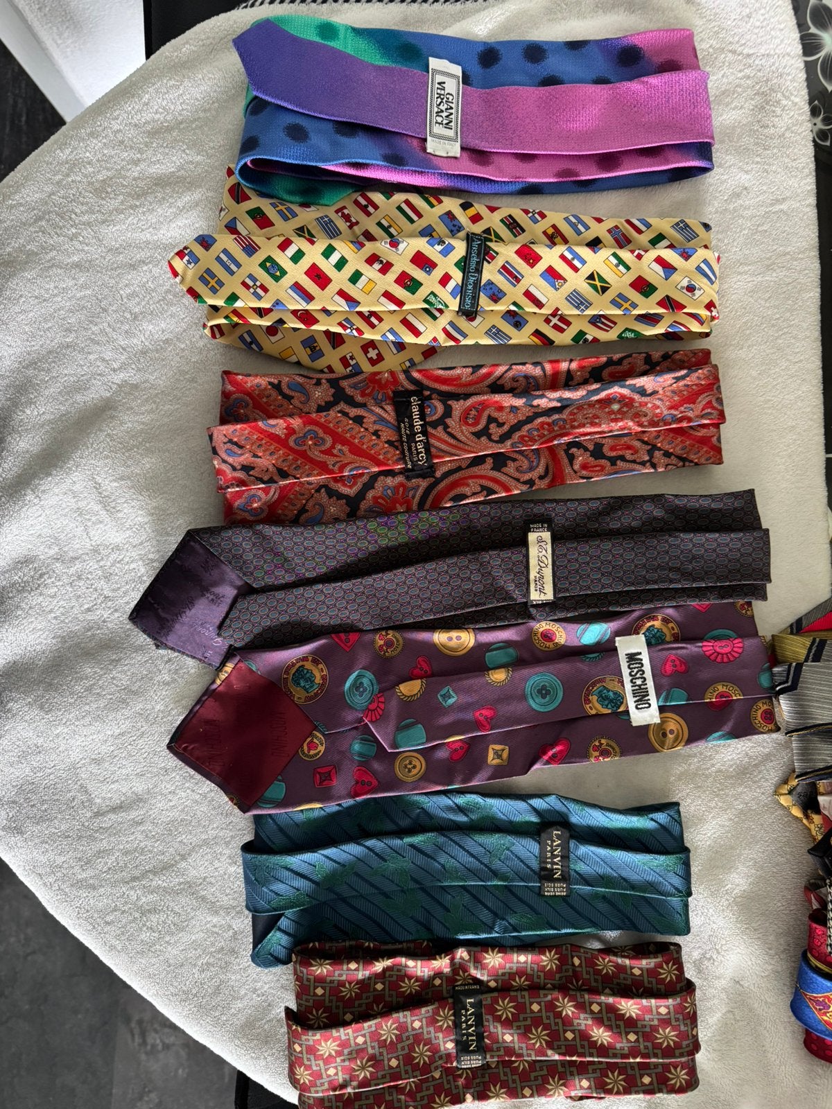 25 Vintage Designer Stropdassen – Versace, Armani, Gucci.., Kleding | Heren, Stropdassen, Zo goed als nieuw, Ophalen of Verzenden
