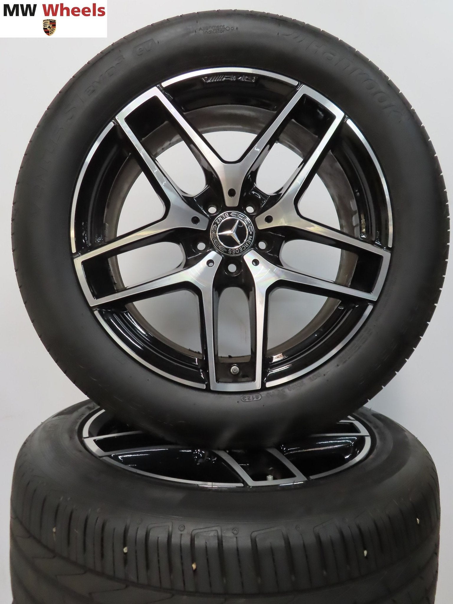 Originele Mercedes W253 AMG 19 inch velgen GLC zomerbanden, 19 inch, Gebruikt, -, -