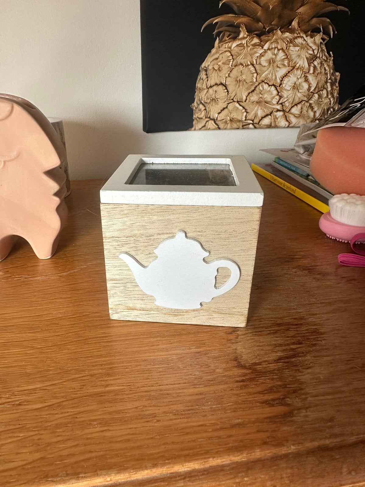 Thee doosje, Overige typen, Ophalen of Verzenden, Overige stijlen, Glas