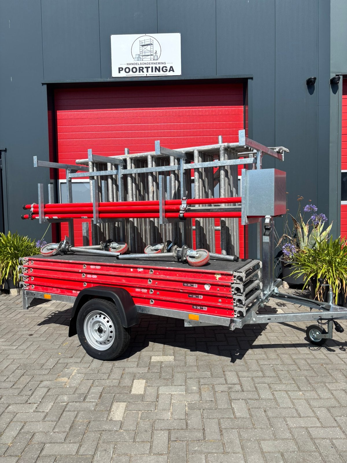 Conplete altrex set rolsteiger 10.2 m wh  fiberdeck te koop, Ophalen, Gebruikt, Poortingaverhuur@gmail.com, 5 meter of hoger
