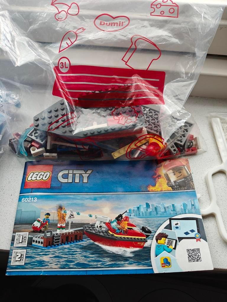 Lego City 60213 Brandweer Havenbrand, City, Lego, Compleet, Ophalen of Verzenden