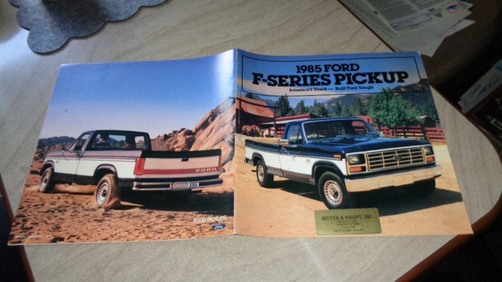 USA  Folder  FORD  F - SERIES  PICKUPS  ,  1985, Verzenden, Nieuw, Ford