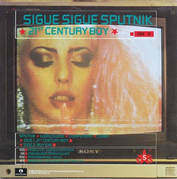 sigue sigue sputnik/21st century boy-electronic/punk/synth, Cd's en Dvd's, Vinyl Singles, Gebruikt, 7 inch, Single, Ophalen of Verzenden