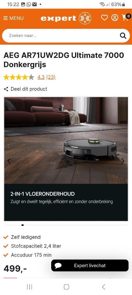 Foto 9 van Robotstofzuiger